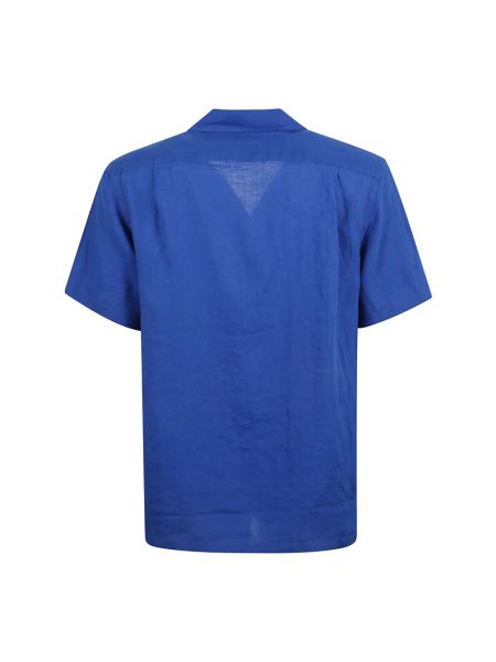 Sportlich leinen klassische hemd Ralph Lauren blau