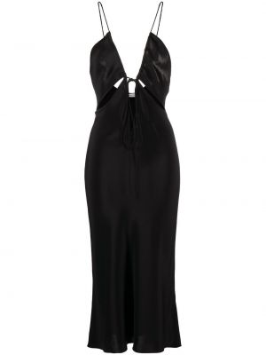 Šilkinis vakarinė suknelė Christopher Esber juoda