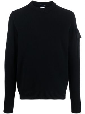 Vilnas džemperis ar apaļu kakla izgriezumu C.p. Company melns