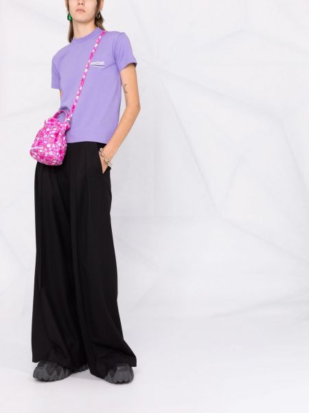 T-krekls Balenciaga violets