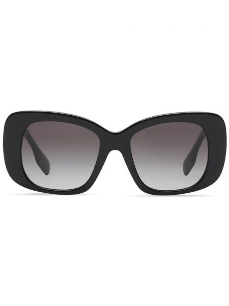 Černé oversized sluneční brýle Burberry Eyewear