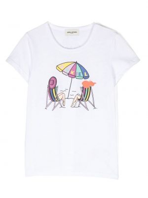 T-shirt con stampa Sonia Rykiel Enfant bianco
