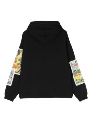 Medvilninis džemperis su gobtuvu Dsquared2 juoda