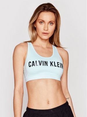 Calvin Klein Performance Podprsenkový top Medium Support 00GWF0K157 Modrá