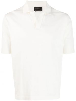 Памучна поло тениска Dell'oglio бяло