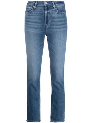 Hög midja jeans 7/8 Paige blå