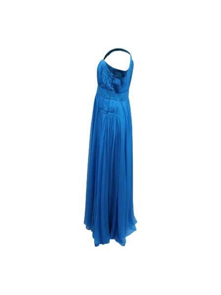 Vestido largo de seda Diane Von Furstenberg azul