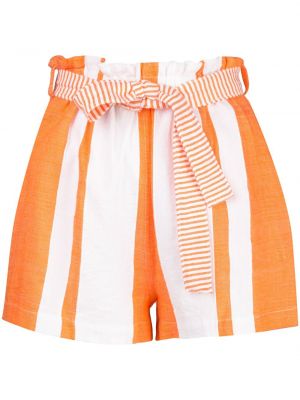 Pantalones cortos de cintura alta Lemlem naranja