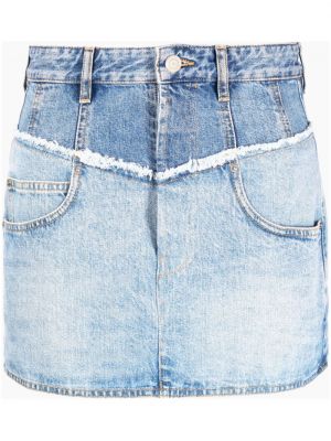 Spódnica jeansowa dopasowana z dziurami Isabel Marant