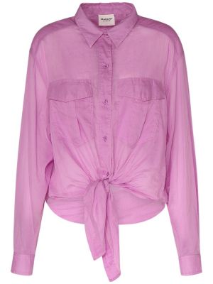 Βαμβακερό πουκάμισο Marant Etoile ροζ