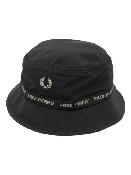 Kokvilnas cepure Fred Perry melns