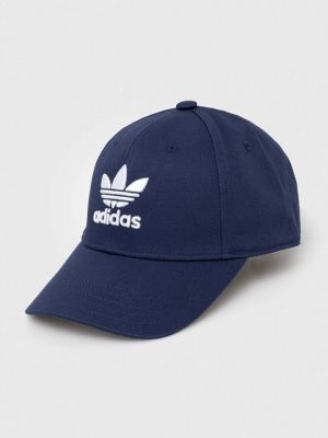 Хлопковая кепка Adidas Originals синяя