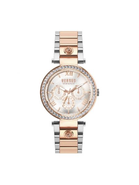 Armbanduhr mit kristallen Versus Versace pink