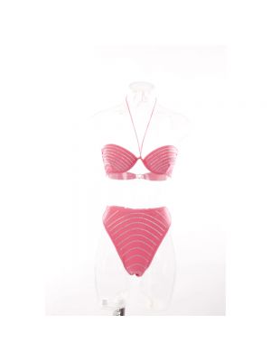 Bikini de cintura alta de cristal Oséree rosa