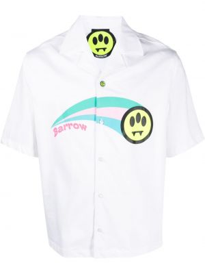Риза с принт Barrow бяло