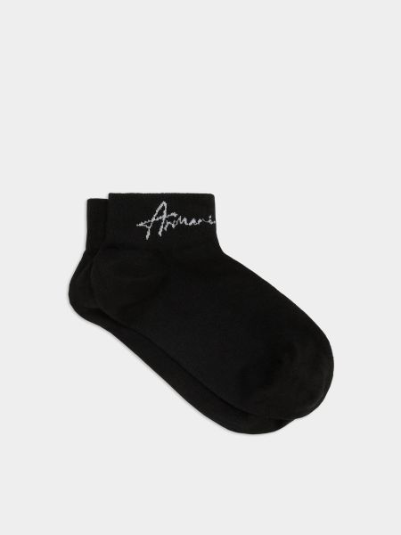 Хлопковые носки Armani Exchange черные