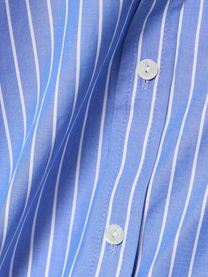 Oversize памучна риза Nili Lotan синьо
