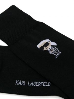 Skarpety bawełniane Karl Lagerfeld czarne