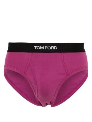 Bokserki bawełniane Tom Ford fioletowe