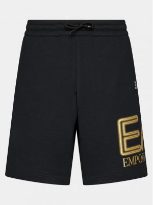 Priliehavé šortky Ea7 Emporio Armani čierna