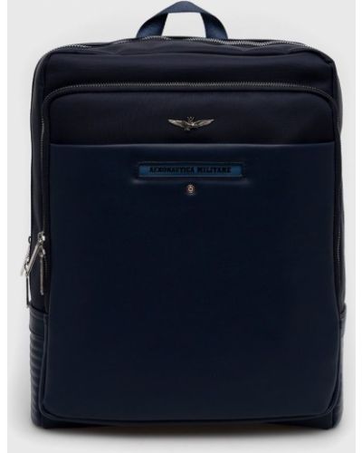 Синий однотонный рюкзак Aeronautica Militare