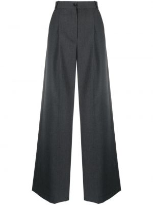 Vlněné kalhoty La Collection šedé