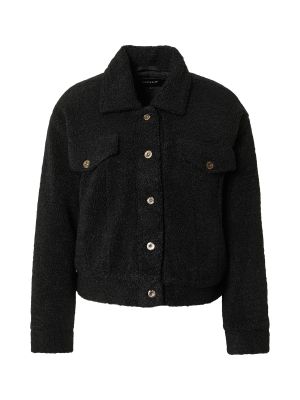 Jednofarebná priliehavá prechodná bunda z polyesteru Only - čierna
