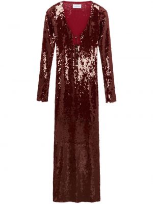 Maksi suknelė su blizgučiais 16arlington raudona