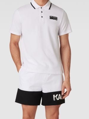Szorty Karl Lagerfeld Beachwear białe
