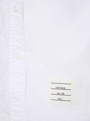 Camisa con botones button down de plumas Thom Browne blanco