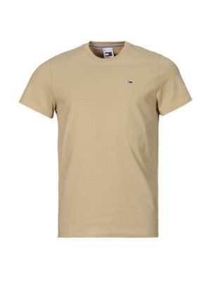 T-shirt slim fit in jersey Tommy Jeans beige