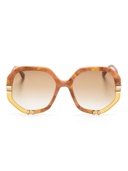 Oversized silmälasit Chloé Eyewear ruskea