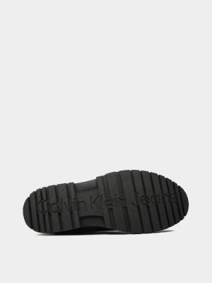 Хлопковые ботинки челси Calvin Klein черные