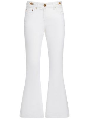 Zvonové džíny Versace bílé