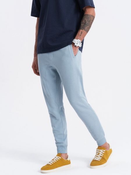 Látkové kalhoty Ombre modré