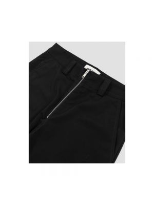 Pantalones rectos con cremallera con bolsillos Ambush negro