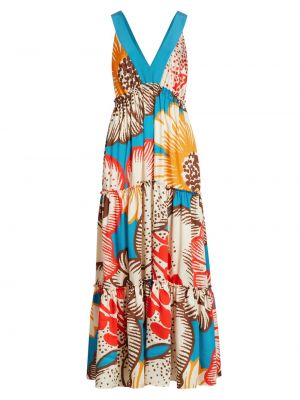 Ярусное платье макси Descanso с цветочным принтом Le Superbe