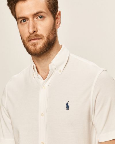 Koszula w jednolitym kolorze Polo Ralph Lauren biała