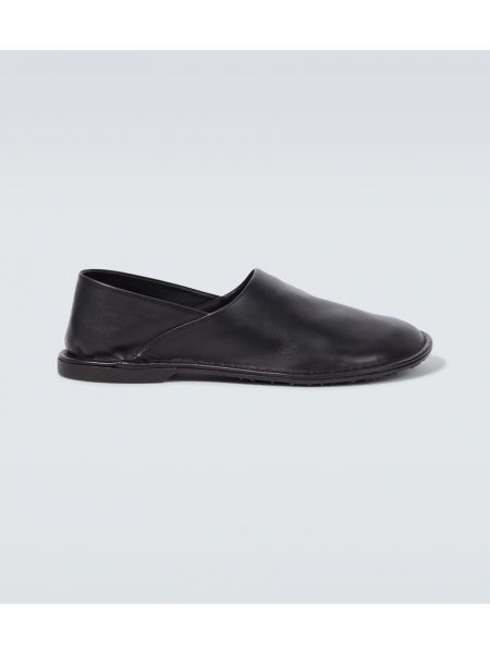 Kožené loafers Loewe černé