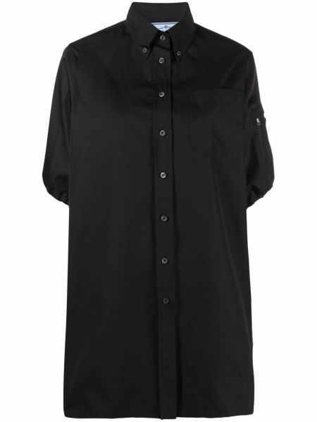 Mini vestido con bolsillos Prada negro