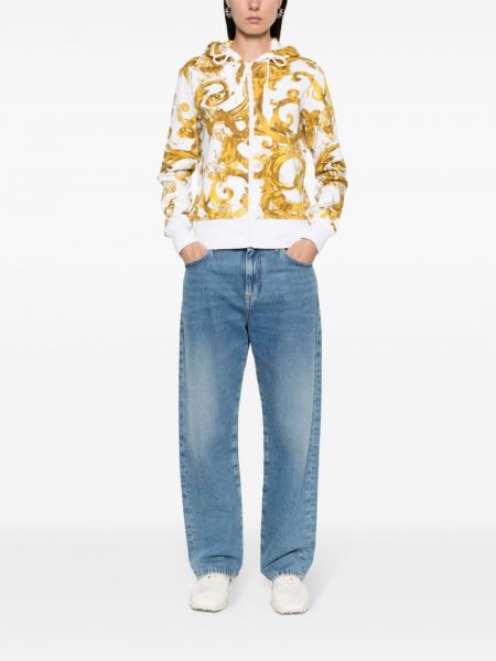 Mikina s kapucí na zip s potiskem Versace Jeans Couture