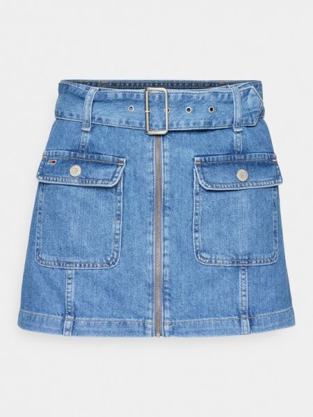 Mini spódniczka Tommy Jeans niebieska