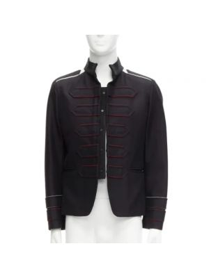 Jedwabna kurtka retro Valentino Vintage czarna