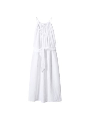 Dlouhé šaty Mango biela