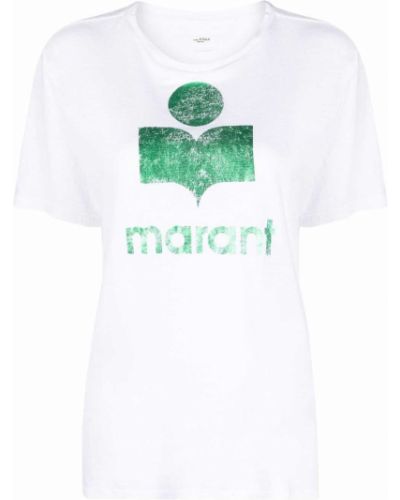 Camiseta con estampado Isabel Marant étoile blanco