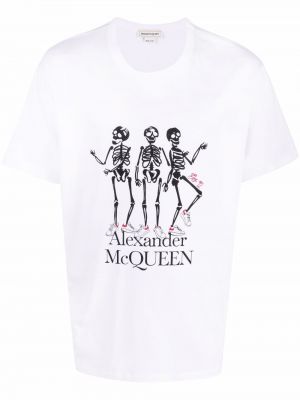 Тениска с принт Alexander Mcqueen