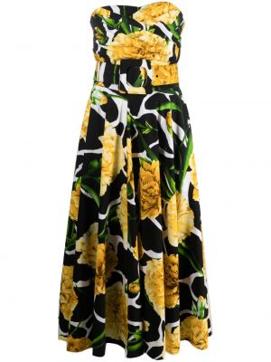 Φλοράλ φόρεμα με σχέδιο Samantha Sung κίτρινο