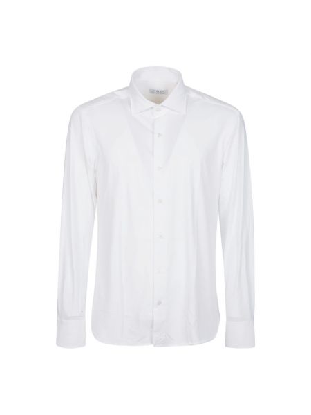 Biała koszula slim fit z długim rękawem Orian