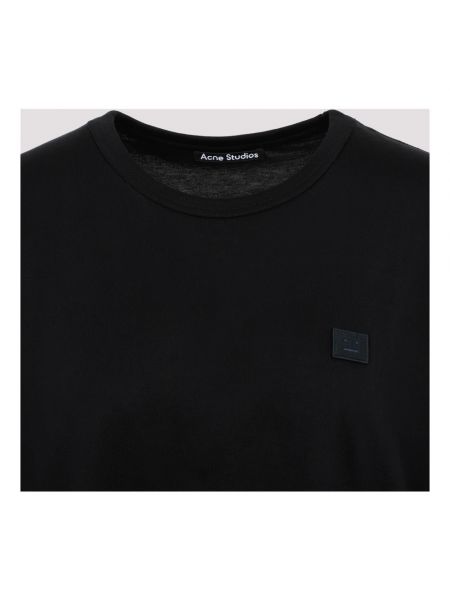 Camiseta de cuello redondo oversized Acne Studios negro