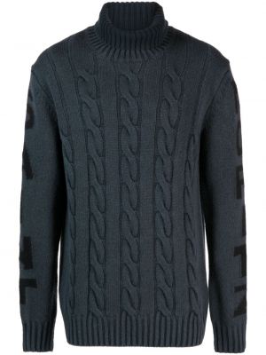 Жакардов пуловер Mc2 Saint Barth черно